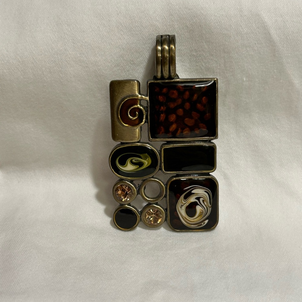 Premier Designs “Gallery” Abstract Multi-Color Pendant - Picture 4 of 4